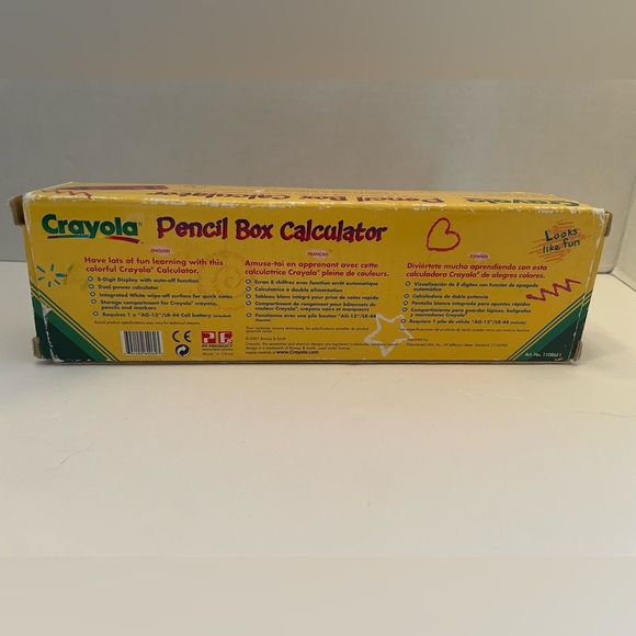 Crayola Box Calculator - 8 Digit LCD Display - Picture 2 of 7